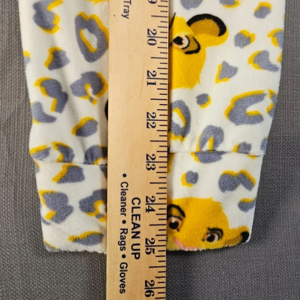 Disney The Lion King Simba Leopard Print Fleece Pajama Set  Large 12-14
